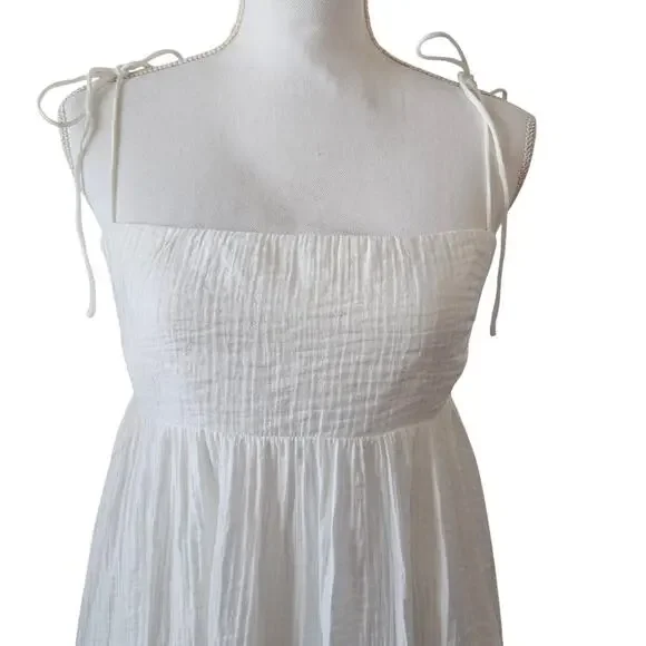 ASTR the Label Serenity Square Neck Mini Dress White Size M - Picture 6 of 6